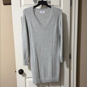 Old Navy Gray Long Sleeve Dress